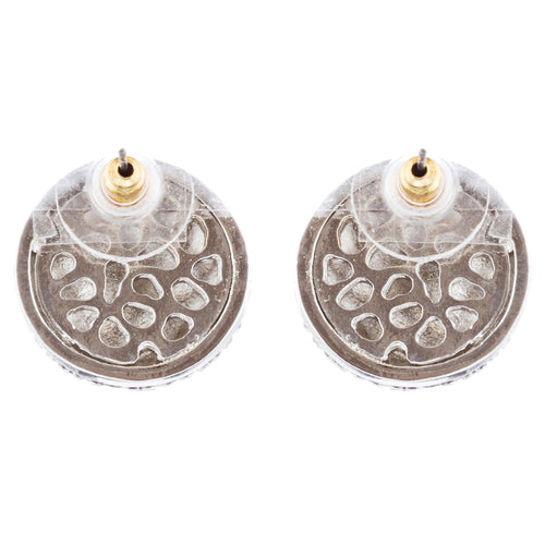 Sophisticated Classic Gorgeous Two-Tone Crystal Rhinestone Earrings E991 GDSV