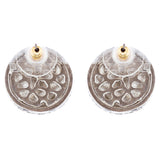 Sophisticated Classic Gorgeous Two-Tone Crystal Rhinestone Earrings E991 GDSV