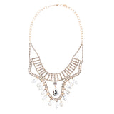 Bridal Wedding Jewelry Crystal Rhinestone Breathtaking Tear Drop Necklace J517GD