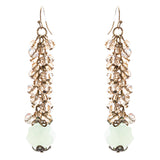 Contemporary Fashion Sophisticated Linear Long Drop Dangle Earrings E838 Brown