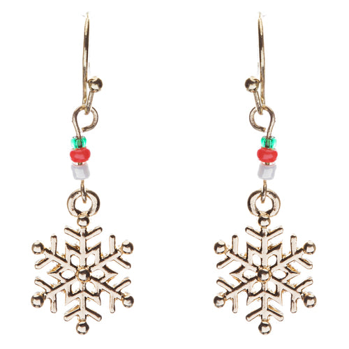 Christmas Jewelry Snowflake Rudolph Snowman Tree Charms Necklace Set JN266 GD - Accessoriesforever
