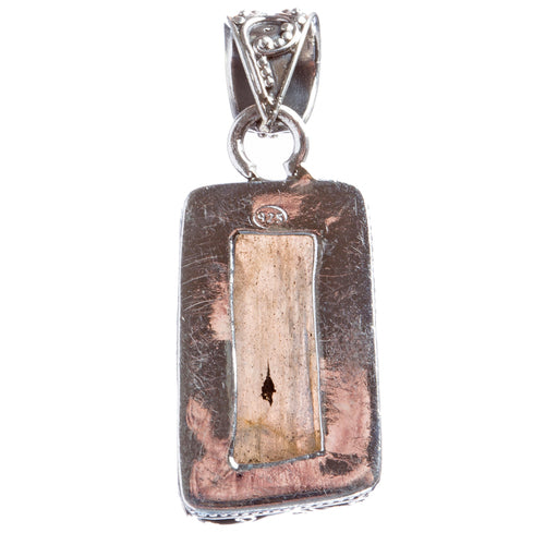 925 Sterling Silver Natural Gemstones Labradorite Pendant FJSVP2086 - Accessoriesforever