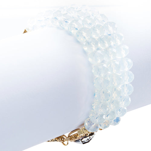 Modern Fashion Captivating Bright Color Design Statement Bracelet B485 White - Accessoriesforever