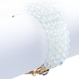 Modern Fashion Captivating Bright Color Design Statement Bracelet B485 White