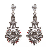 Bridal Wedding Jewelry Crystal Rhinestone Uniquely Crafted Earrings E726 Black