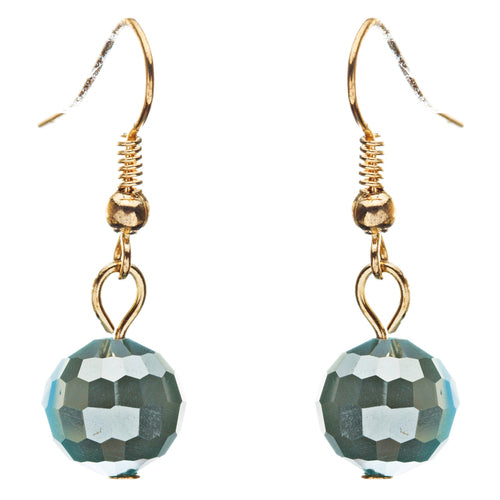 Fascinating Design Crystal Rhinestone Beaded Tear Drop Necklace Set JN182 Blue