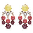 Contemporary Fashion Crystal Rhinestone Daring Design Dangle Earrings E852Yellow