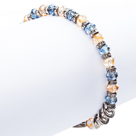 Lovely Crystal Rhinestone Cross Design Fashion Statement Bracelet B472 Multi