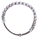 Lovely Crystal Rhinestone Cross Design Fashion Statement Bracelet B472 Purple