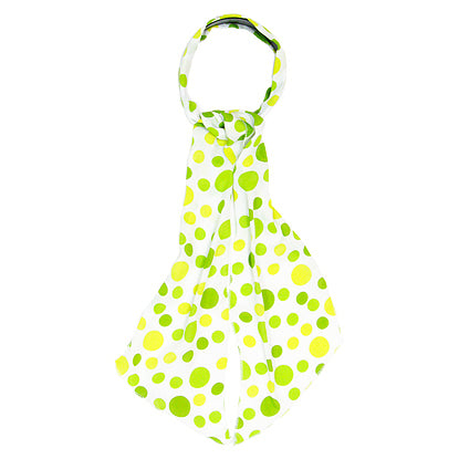 Fashion Scarf Look Headband Chiffon Polka Dot Green