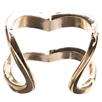 Chic Trendy Gorgeous Simple Classic Crystal Rhinestone V Fashion Ring R207 - Accessoriesforever
