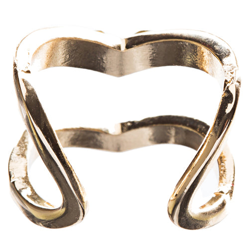 Chic Trendy Gorgeous Simple Classic Crystal Rhinestone V Fashion Ring R207 - Accessoriesforever