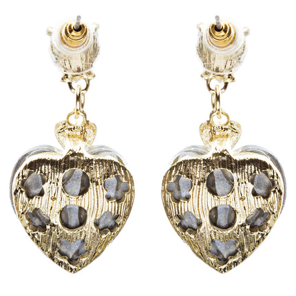 Bridal Wedding Jewelry Crystal Rhinestone Gorgeous Dangle Drop Design E790 Gold - Accessoriesforever