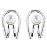 Simple Trendy  Pearl Fashion Ear Cuff E1006 Silver