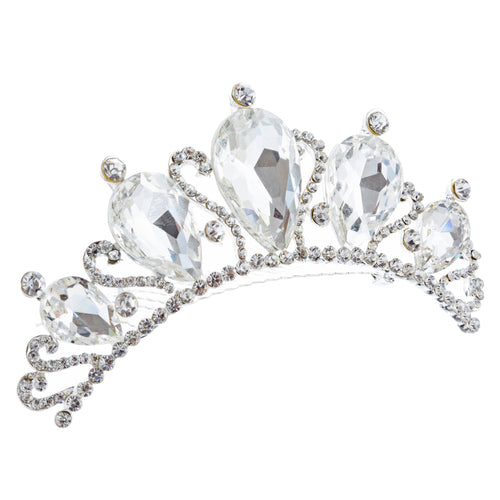 Bridal Wedding Jewelry Crystal Rhinestone Beautiful Teardrop Hair Comb - Accessoriesforever