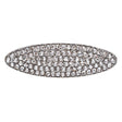 Bridal Wedding Jewelry Crystal Rhinestone Simple Oval Design Hair Pin Silver