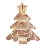 Christmas Jewelry Crystal Rhinestone Holiday Charming Tree Brooch Pin BH138 MT