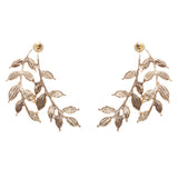 Bridal Wedding Jewelry Prom Pearl Adorable Fashion Earrings E953 Gold