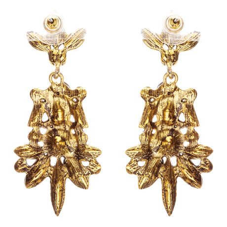 Striking Fashion Crystal Rhinestone Rare Elegant Dangle Earrings E827 Clear