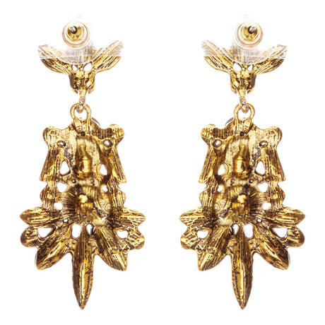 Striking Fashion Crystal Rhinestone Rare Elegant Dangle Earrings E827 Clear