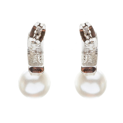 Bridal Wedding Jewelry Crystal Rhinestone Pearl Classic Liner Dangle Earrings SV - Accessoriesforever