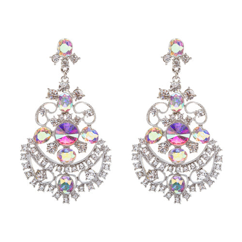 Bridal Wedding Jewelry Crystal Rhinestone Glimmer Dangle Earrings ER658 AB