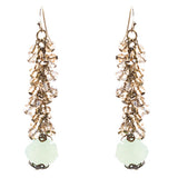 Contemporary Fashion Sophisticated Linear Long Drop Dangle Earrings E838 Brown