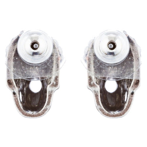 Halloween Costume Jewelry Crystal Rhinestone Skull Head Fashion Earrings E982 SV - Accessoriesforever
