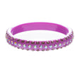 Beautiful Dazzle Crystal Rhinestone Simple Stylish Fashion Bangle Bracelet Pink