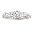 Bridal Wedding Jewelry Crystal Rhinestone Lined Motif Dazzle Hair Tiara Headband