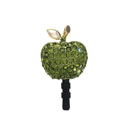 Earphone Dustproof Plug Stopper Phone Ear Cap Crystal Rhinestone Apple Gold - Accessoriesforever