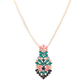 Beautiful Unique Colorful Pendant Statement Jewelry Fashion Necklace Gold Multi