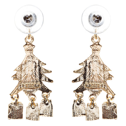 Christmas Jewelry Crystal Rhinestone Holiday Gift Present Tree Earrings E886 - Accessoriesforever