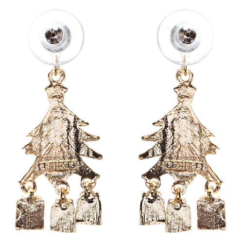 Christmas Jewelry Crystal Rhinestone Holiday Gift Present Tree Earrings E886 - Accessoriesforever