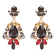 Modern Fashion Crystal Rhinestone Stylish Dangle Earrings E707 Black