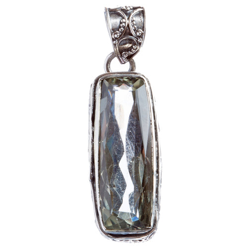 925 Sterling Silver Natural Gemstones Quartz Pendant FJSVP2089