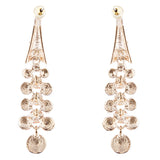 Dressy Beautiful Sparkle Crystal Rhinestone Dangle Fashion Earrings E966 Pink