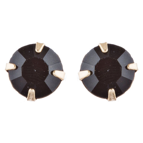 Classic Modern Linear Style Statement Necklace Set JN274 Gold Black - Accessoriesforever