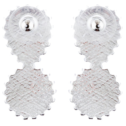 Bridal Wedding Jewelry Prom Simple Sparkle Fashion Dangle Earrings E974 Silver - Accessoriesforever