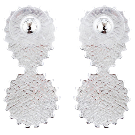 Bridal Wedding Jewelry Prom Simple Sparkle Fashion Dangle Earrings E974 Silver