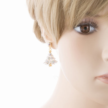 Christmas Jewelry Crystal Rhinestone Colorful Christmas Tree Earrings E799 Multi - Accessoriesforever