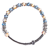 Lovely Crystal Rhinestone Cross Design Fashion Statement Bracelet B472 Multi