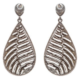 Modern Fashion Crystal Rhinestone Stunning Leaf Design Dangle Earrings E729 Red