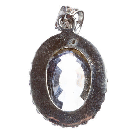 925 Sterling Silver Natural Gemstones Quartz Pendant FJSVP2039 - Accessoriesforever