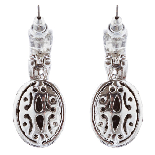 Sophisticated Classic Gorgeous Two-Tone Dangle Style Earrings E1000 Gold Black