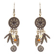 Tribal Fashion Captivating Long Drop Glass Beads Dangle Earrings E825 Multi