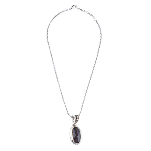 Beautiful Simple Classy Pendant Charm Two-Tone Fashion Necklace N97 SV - Accessoriesforever