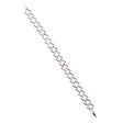 Fashion Chic Crystal Rhinestone Simple Yet Elegant Link Bracelet B422 Silver