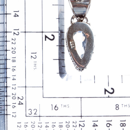 925 Sterling Silver Natural Gemstones Quartz Pendant FJSVP2102 - Accessoriesforever
