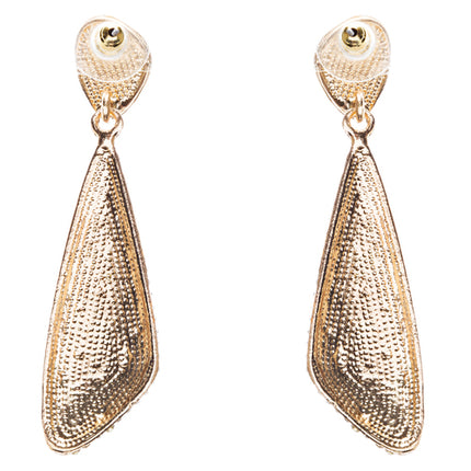 Bridal Wedding Jewelry Crystal Rhinestone Gorgeous Dangle Drop Design E785 Gold - Accessoriesforever